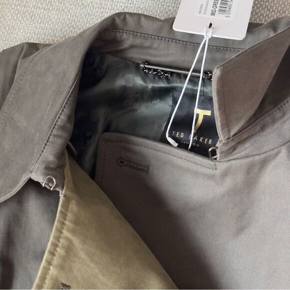 Ted Baker Edennn Colour Blocked Cotton Mac Size 2 NWT - Picture 12 of 16